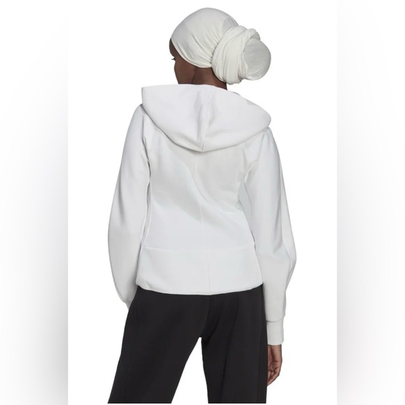 Adidas Hooded Sweatshirt Sportswear, white, Women’s Large (NWT) - Picture 3 of 11